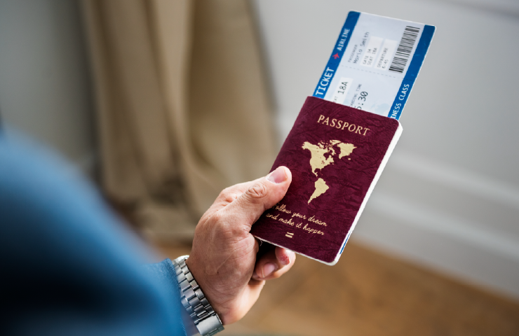 Visa-free travel assistance illustration